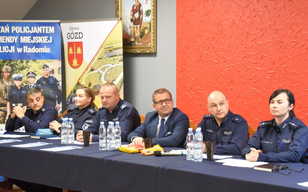 Debatowano nad bezpieczeństwem w gminie Gózd