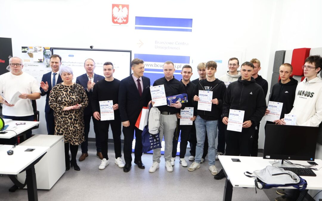 Olimpiada Wiedzy w Dziedzinie Mechaniki w Branżowym Centrum Umiejętności w Pionkach