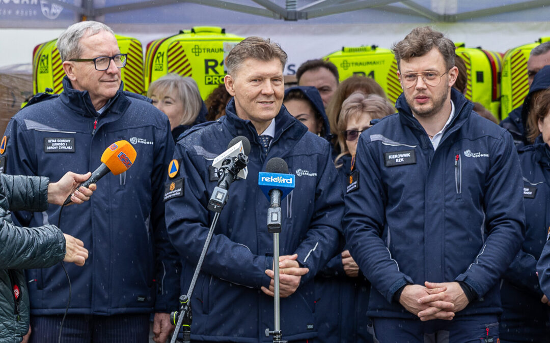 Powiatowe jednostki organizacyjne, działające jako podmioty ochrony ludności, otrzymały sprzęt, sfinansowany w ramach Wojewódzkiego Programu Ochrony Ludności i Obrony Cywilnej 2025-2027